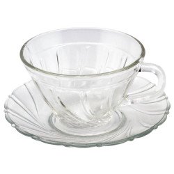 طقم أكواب شاي زجاج مصري 6 قطع  طقم أكواب شاي زجاج مصري 6 قطع