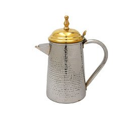 طقم ابريق حليب 1- 1.2 2 لتر بلون فضي  طقم ابريق حليب 1- 1.2 2 لتر بلون فضي
