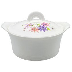 طقم حافظات طعام أبيض مزخرف 3 قطع حجم1-1.5-2.5  لتر طقم حافظات طعام أبيض مزخرف 3 قطع حجم1-1.5-2.5  لتر