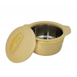 حافظة طعام بيج و ذهبي حجم حافظة طعام بيج و ذهبي حجم