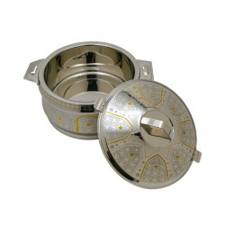 حافظة طعام استيل بنقش اسلامي حجم 3.5 لتر