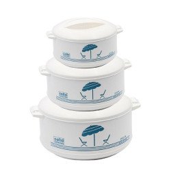 طقم حافظات 3 قطع مقاس 0.8-2-2.5  لتر أبيض  طقم حافظات 3 قطع مقاس 0.8-2-2.5  لتر أبيض