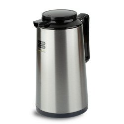حافظة شاي وقهوة استيل سعة 1.0 لتر لون فضي حافظة شاي وقهوة استيل سعة 1.0 لتر لون فضي