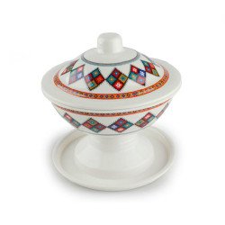 تمرية شينكو بقاعدة ابيض نقشة تراثية صغير تمرية شينكو بقاعدة ابيض نقشة تراثية صغير