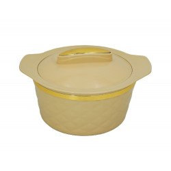 حافظة طعام بيج و ذهبي حجم حافظة طعام بيج و ذهبي حجم