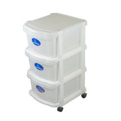 خزانة فويجر 3 أدراج أبيض خزانة فويجر 3 أدراج أبيض