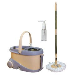 سطل نظافة مع مكنسة وبخاخ ماء صغير بعجلة M17 سطل نظافة مع مكنسة وبخاخ ماء صغير بعجلة M17
