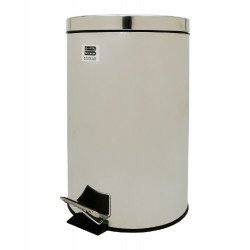 سلة مهملات بدواسة ستانلس استيل بحجم 12 لتر سلة مهملات بدواسة ستانلس استيل بحجم 12 لتر