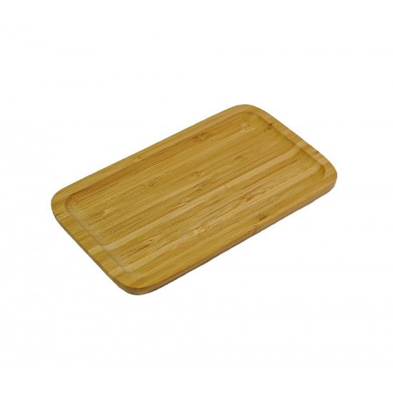 طبق تقديم بامبو خشبي صغير