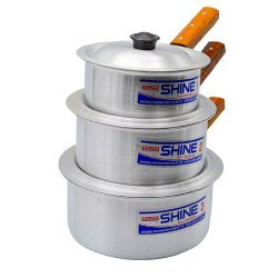 طفم مقلاه بغطاء 3  قطع طفم مقلاه بغطاء 3  قطع