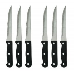 طقم سكاكين يد أسود 6 قطع طقم سكاكين يد أسود 6 قطع