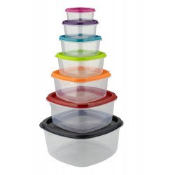 طقم علب بلاستيك تبروين دائرية الشكل 7 قطع طقم علب بلاستيك تبروين دائرية الشكل 7 قطع