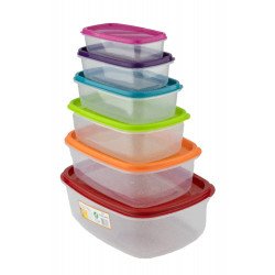 طقم علب بلاستيك تبروين مستطيل الشكل 6 قطع طقم علب بلاستيك تبروين مستطيل الشكل 6 قطع