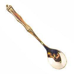 طقم ملعقة شاي ذهبية فاخرة  طقم ملعقة شاي ذهبية فاخرة