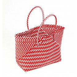 شنطة رحلات بلون احمر وابيض BBG21-1325 شنطة رحلات بلون احمر وابيض BBG21-1325