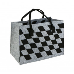 شنطة رحلات لون رمادي واسود