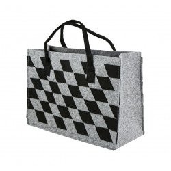 شنطة رحلات لون رمادي واسود شنطة رحلات لون رمادي واسود