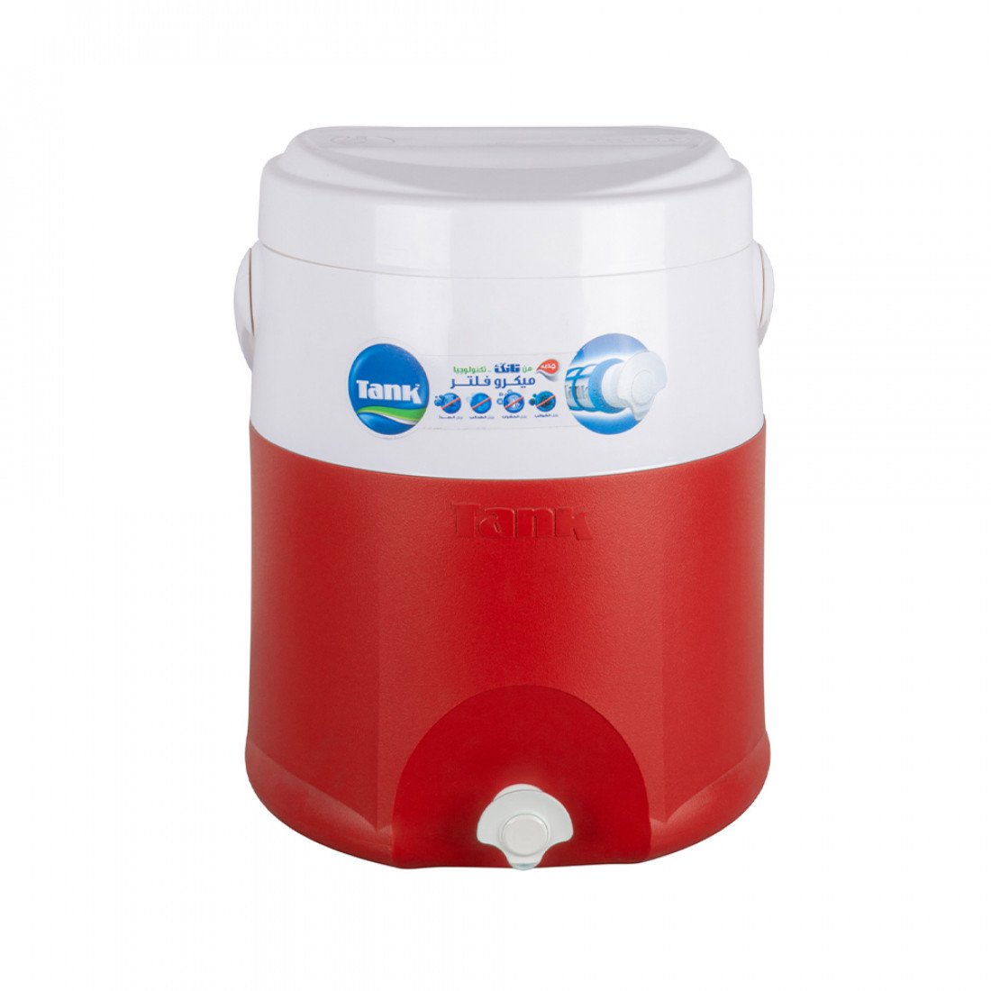 WaterCoolerTankWithMicroFltierRedColor12L
