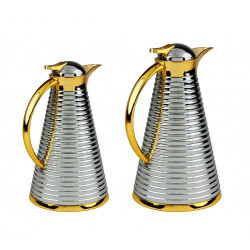 طقم ترامس شاي استيل  مكون من قطعتين 