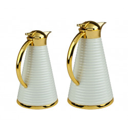 طقم ترامس شاي استيل مكون من قطعتين 